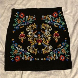 Gorgeous Embroidered Mini Skirt